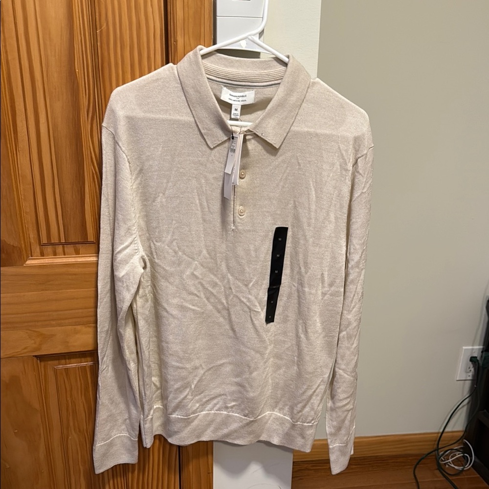 Men's Beige Polo Shirt
